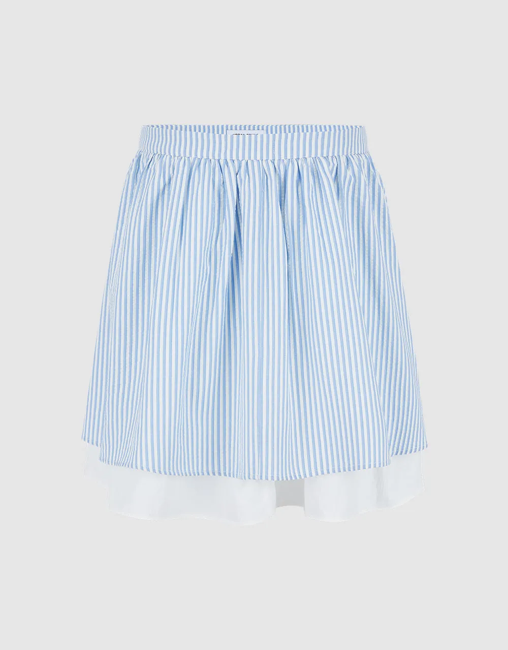 Elastic Waist Striped Mini A-Line Skirt sold by Urban Revivo product image thumbnail 3