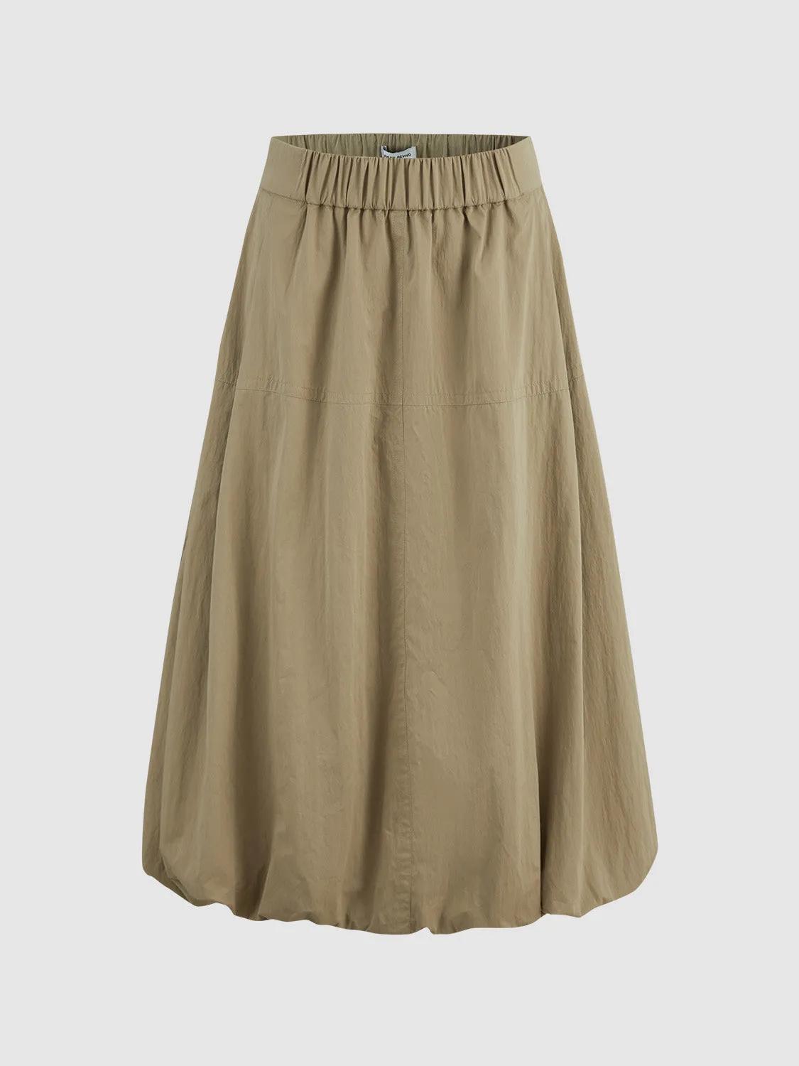 Elastic Waist Midi Balloon Skirt sold by Urban Revivo