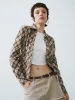Checkered Button Up Lapel Shirt sold by Urban Revivo