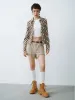 Checkered Button Up Lapel Shirt sold by Urban Revivo