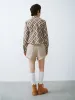 Checkered Button Up Lapel Shirt sold by Urban Revivo