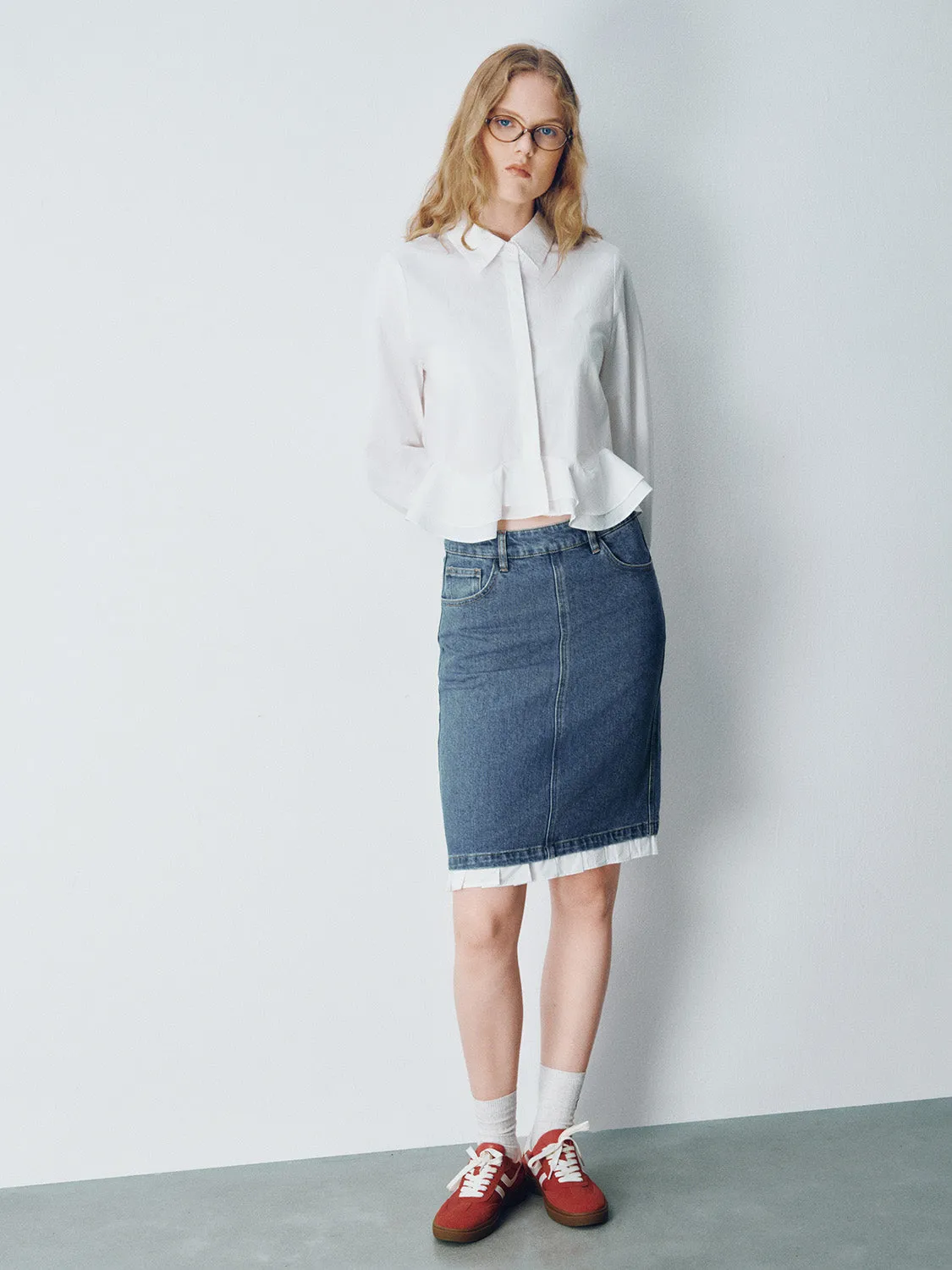 2 In 1 Mini Denim Skirt sold by Urban Revivo product image thumbnail 5