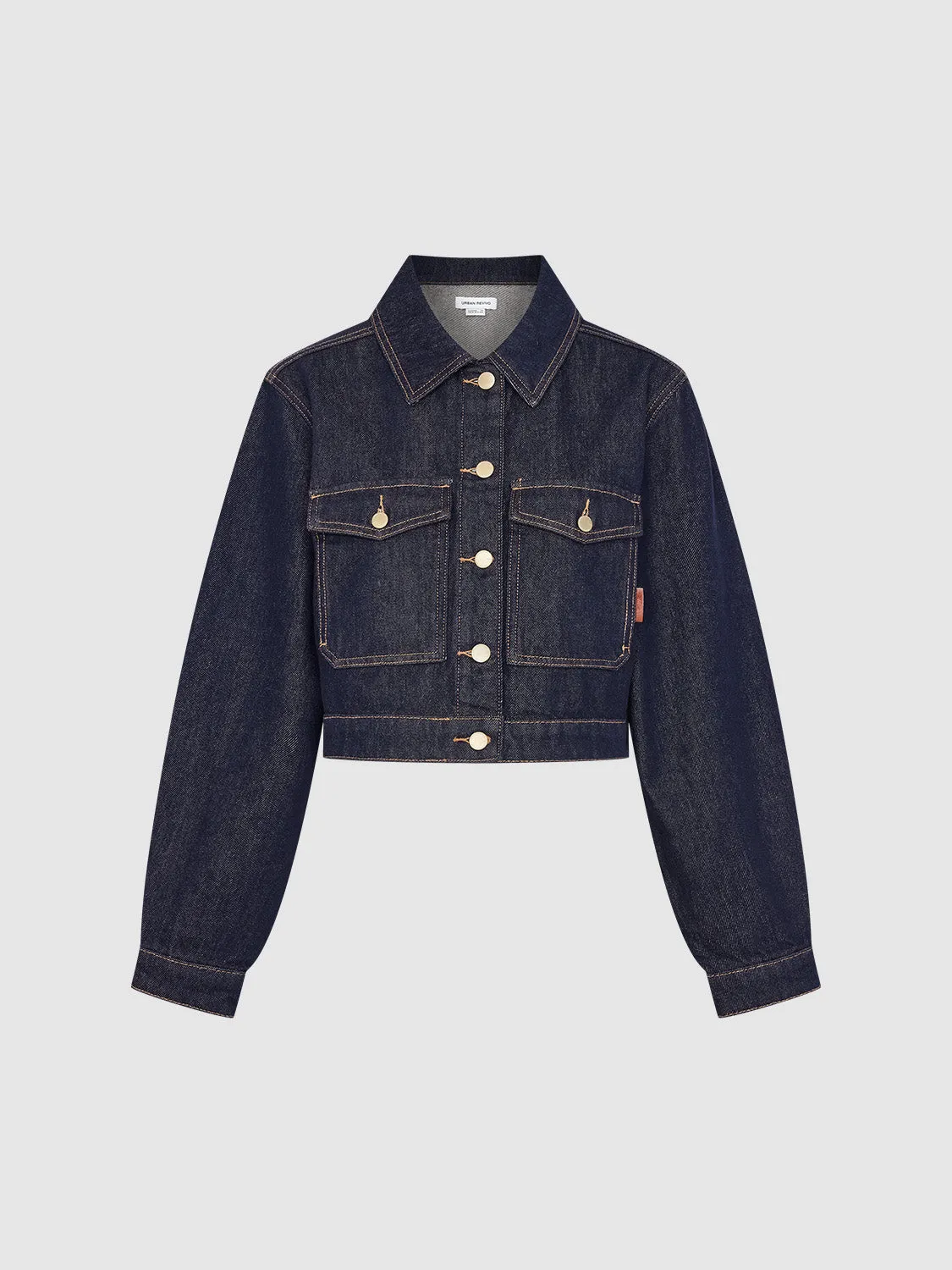 Cropped Loose Denim Shirt sold by Urban Revivo product image thumbnail 2