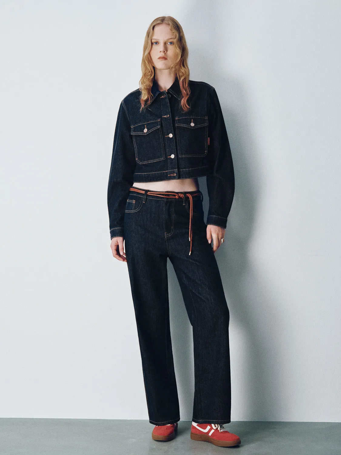 Cropped Loose Denim Shirt sold by Urban Revivo product image thumbnail 5