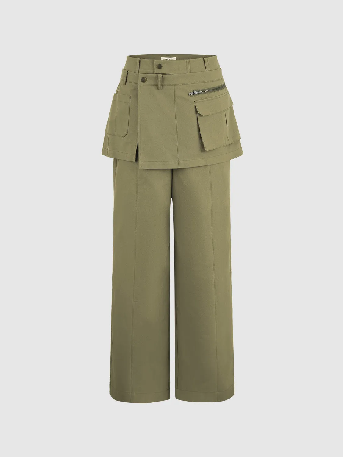 2 In 1 Wide-Leg Pants sold by Urban Revivo