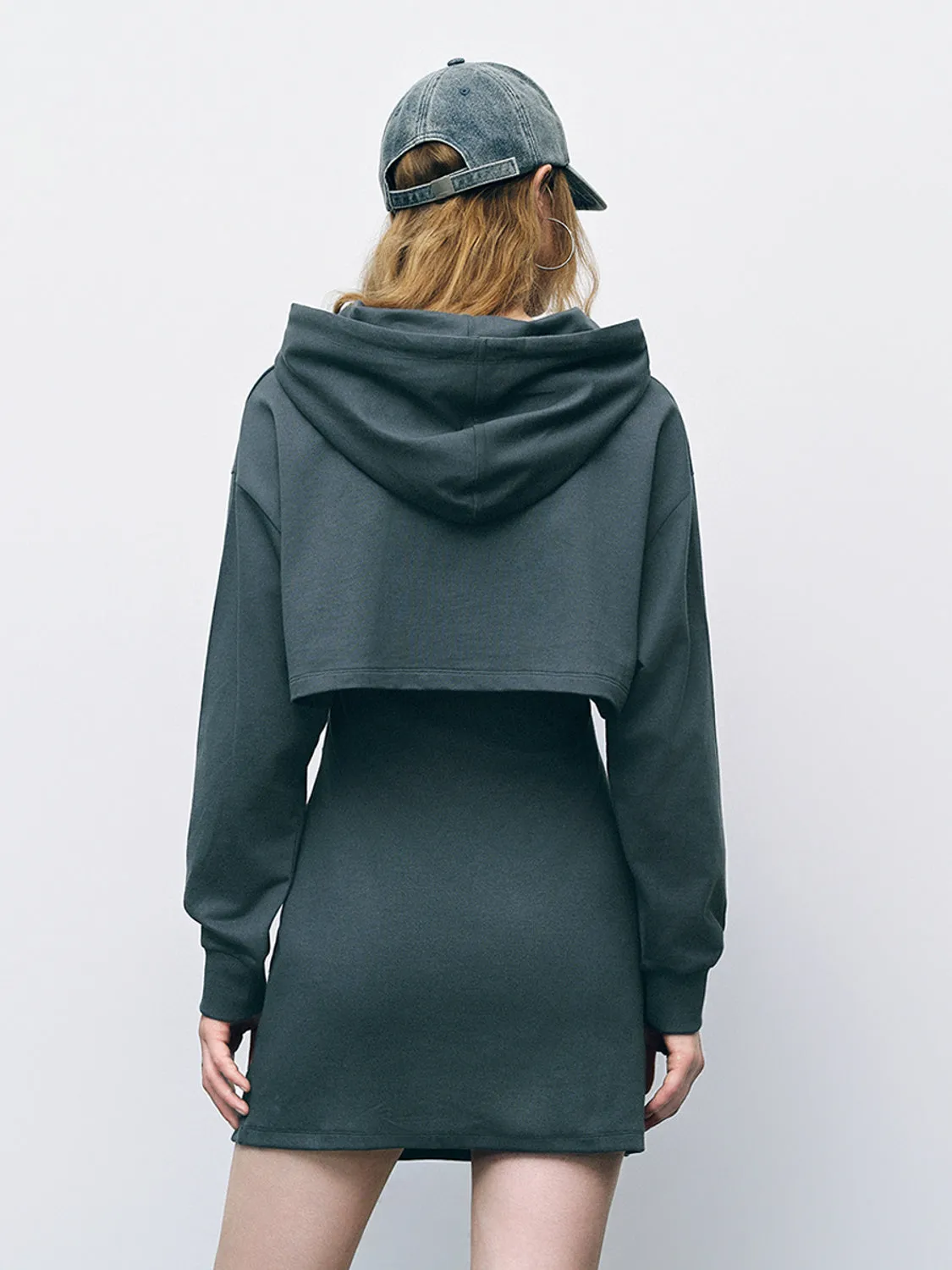 Printed Hooded Skinny Dress sold by Urban Revivo product image thumbnail 3