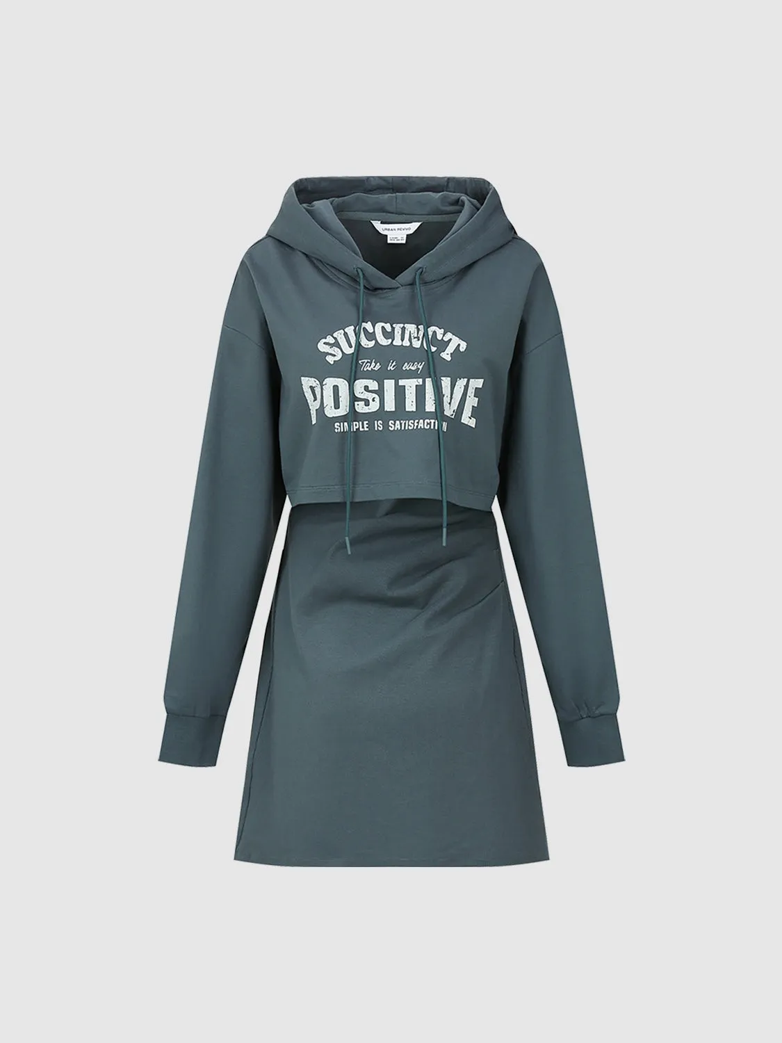 Printed Hooded Skinny Dress sold by Urban Revivo product image thumbnail 2