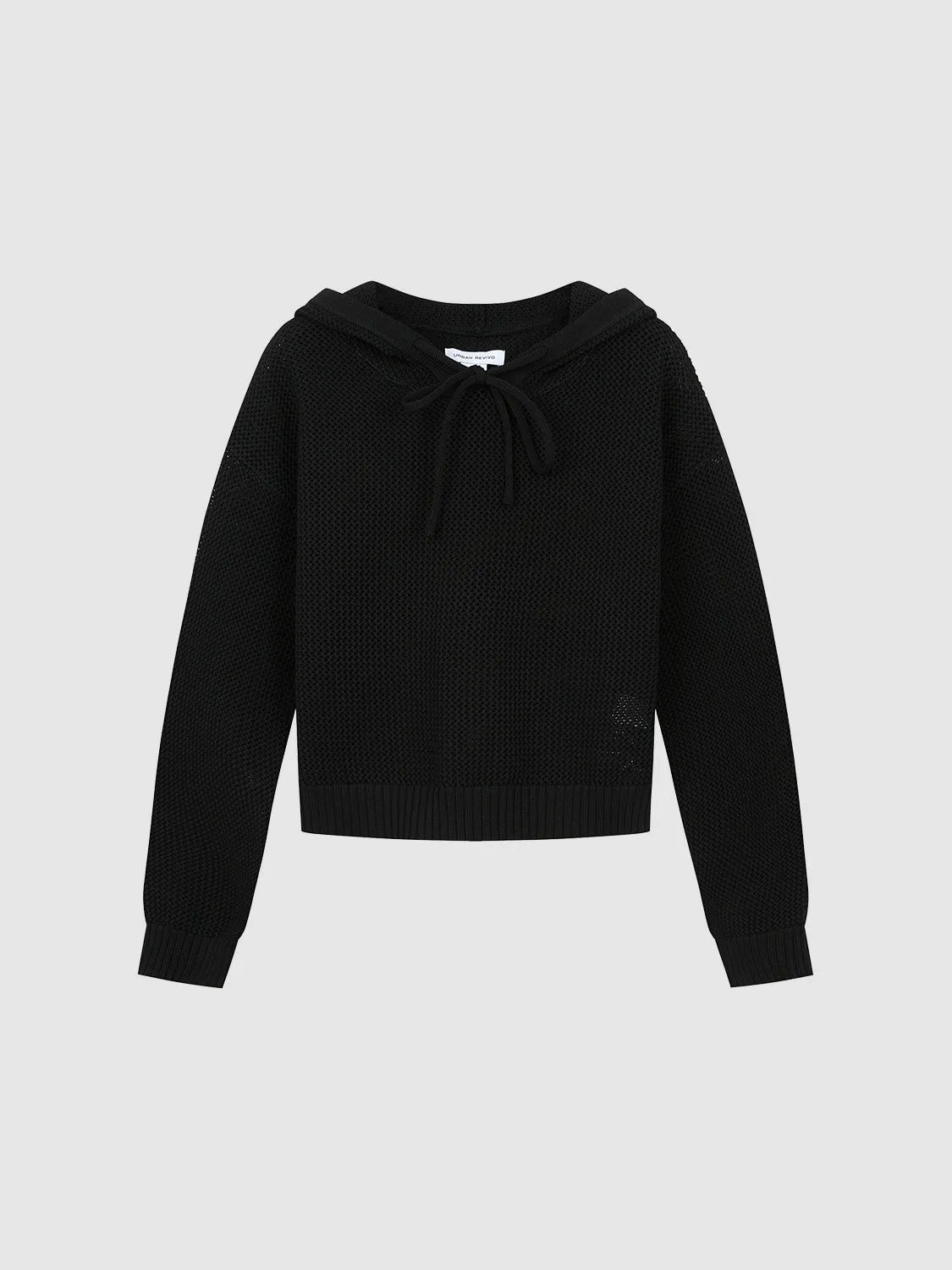 Hooded Straight Knitted T-Shirt sold by Urban Revivo product image thumbnail 2