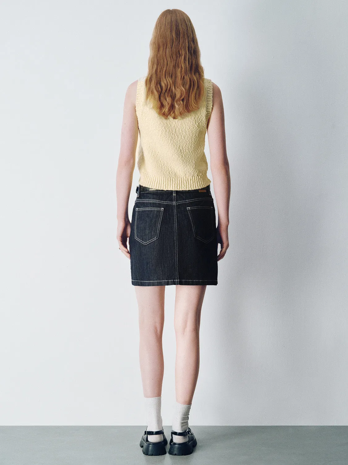 Pixel Cat Printed Knitted Tank Top sold by Urban Revivo product image thumbnail 4
