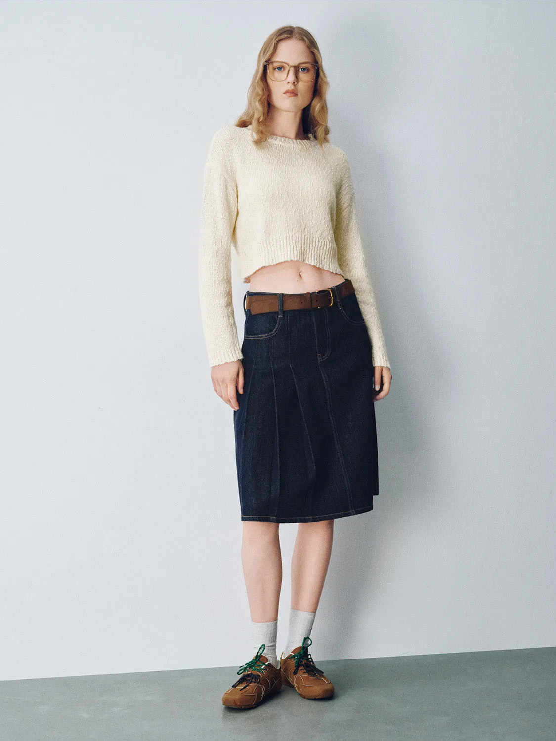 Crew Neck Knitted T-Shirt sold by Urban Revivo product image thumbnail 5