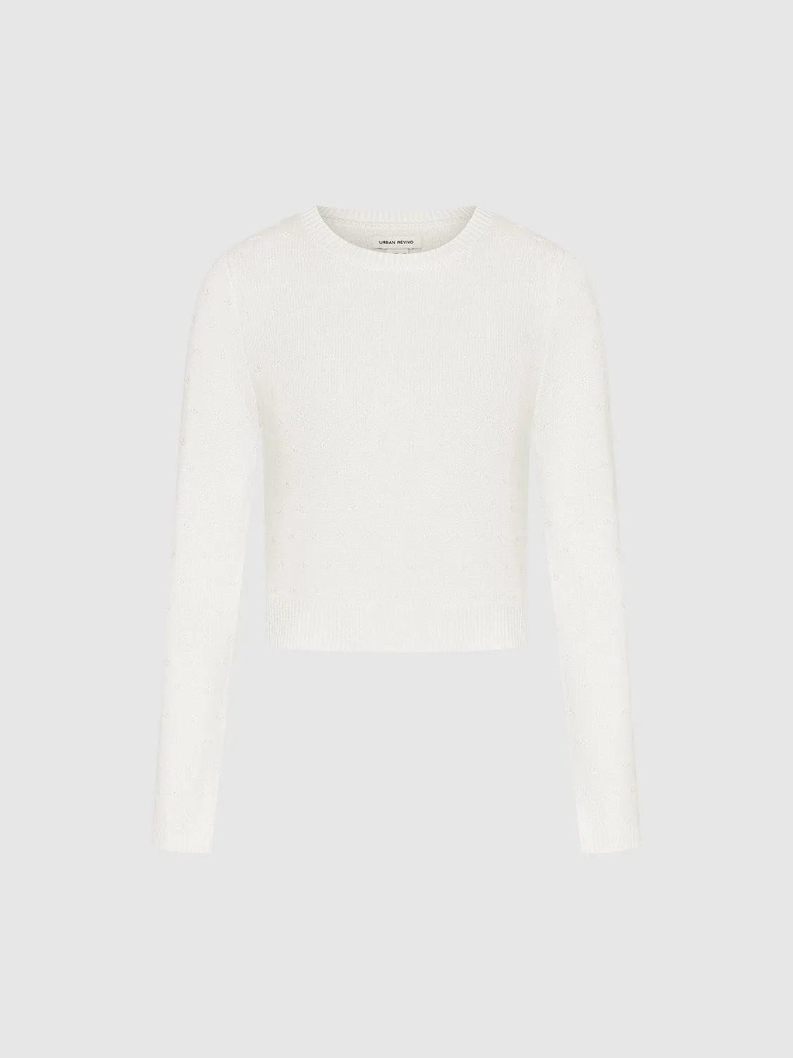 Crew Neck Knitted T-Shirt sold by Urban Revivo product image thumbnail 2