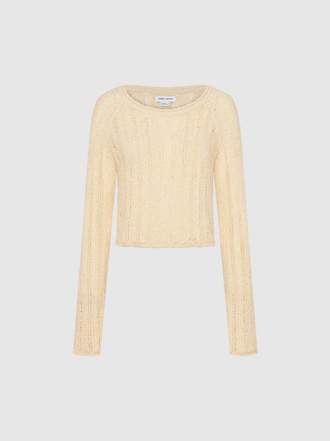 Crew Neck Knitted T-Shirt sold by Urban Revivo product image thumbnail 2