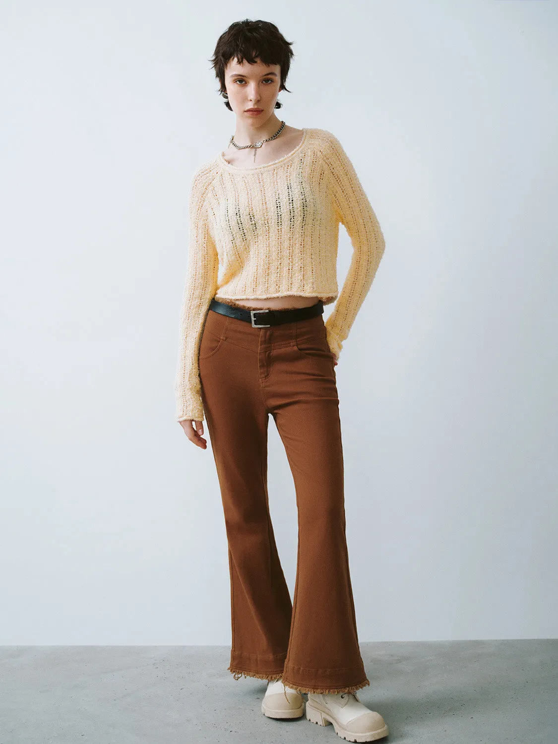 Crew Neck Knitted T-Shirt sold by Urban Revivo product image thumbnail 5