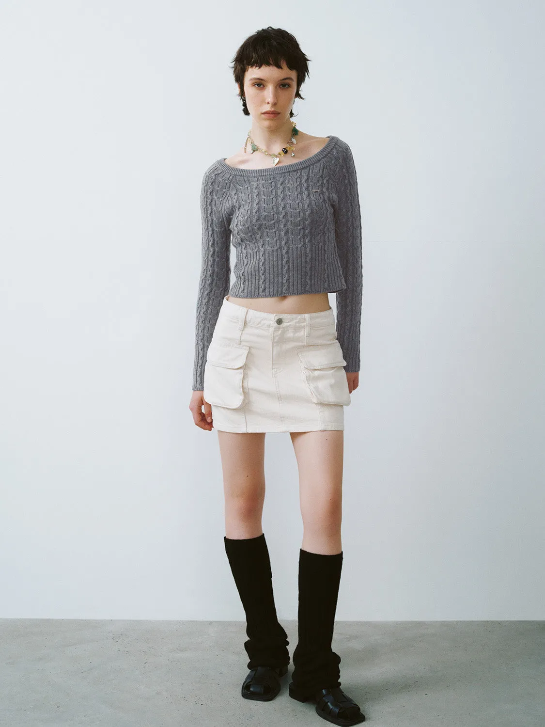 Crew Neck Skinny Knitted T-Shirt sold by Urban Revivo product image thumbnail 5