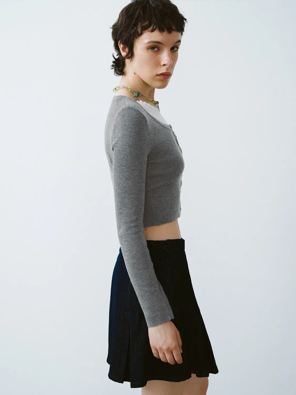 2 In 1 Skinny Knitted T-Shirt sold by Urban Revivo product image thumbnail 3