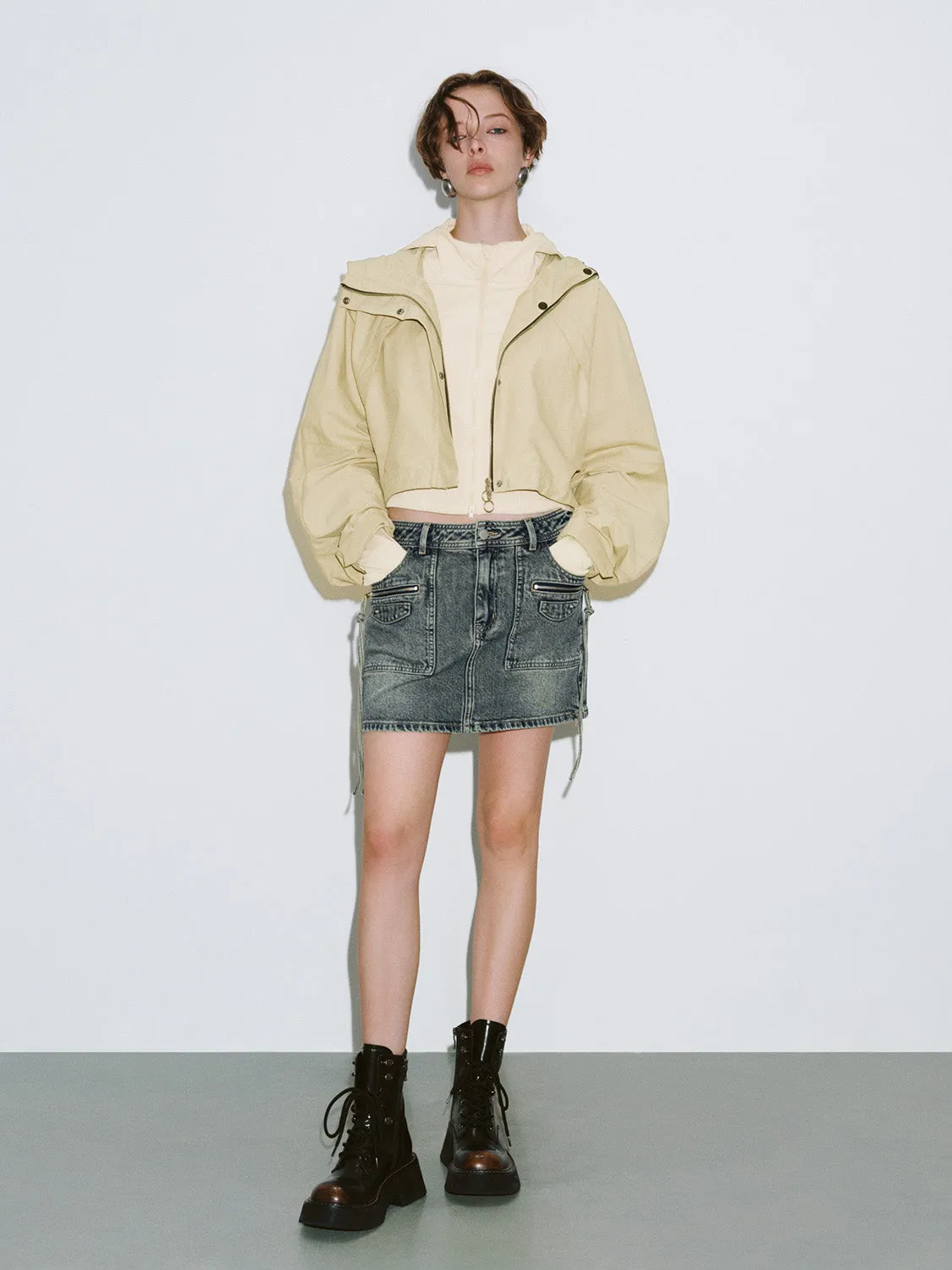 Hooded Loose Jacket sold by Urban Revivo product image thumbnail 4