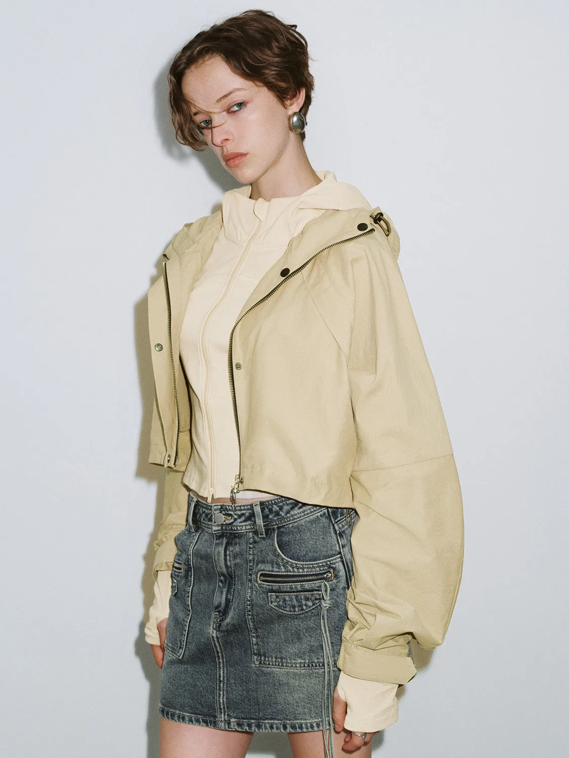 Hooded Loose Jacket sold by Urban Revivo product image thumbnail 2