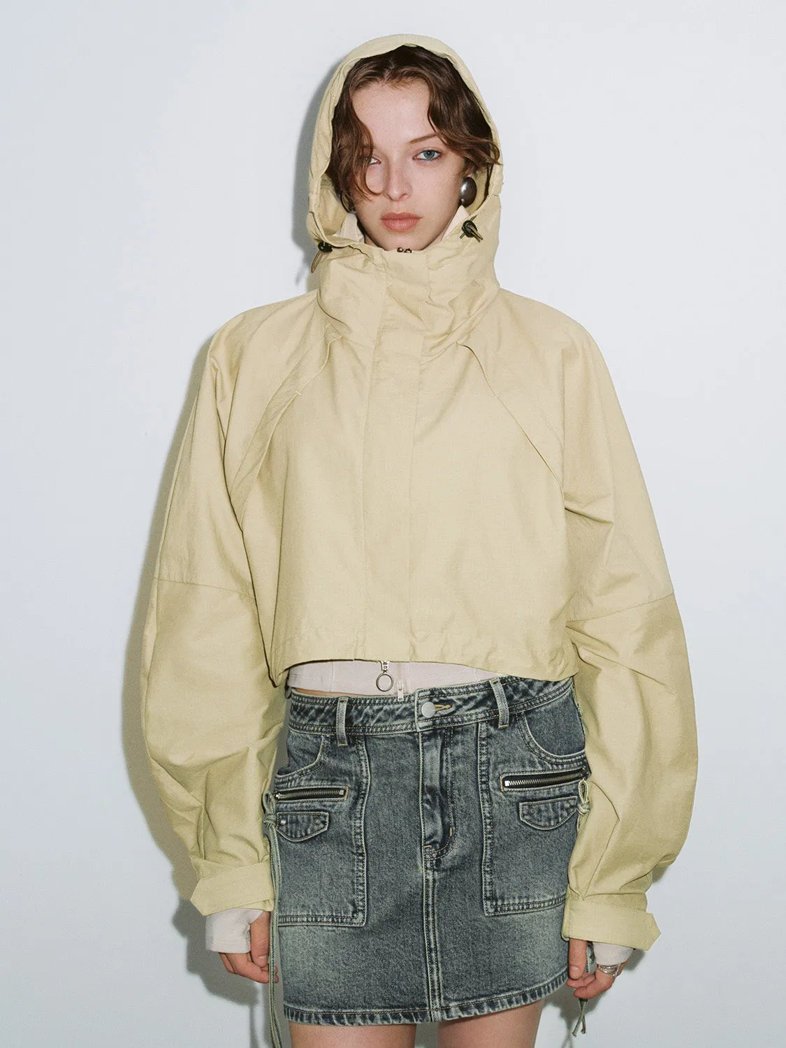 Hooded Loose Jacket sold by Urban Revivo