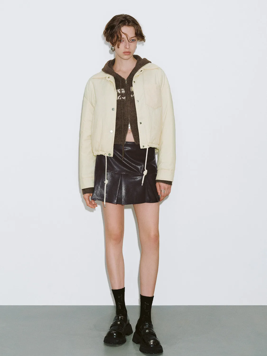 Press Button Loose Padded Coat sold by Urban Revivo product image thumbnail 5