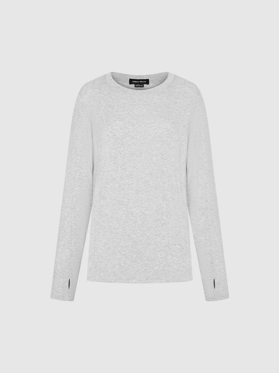 Crew Neck Striaght T-Shirt sold by Urban Revivo product image thumbnail 2