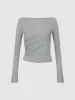 Boat Neck Skinny T-Shirt sold by Urban Revivo