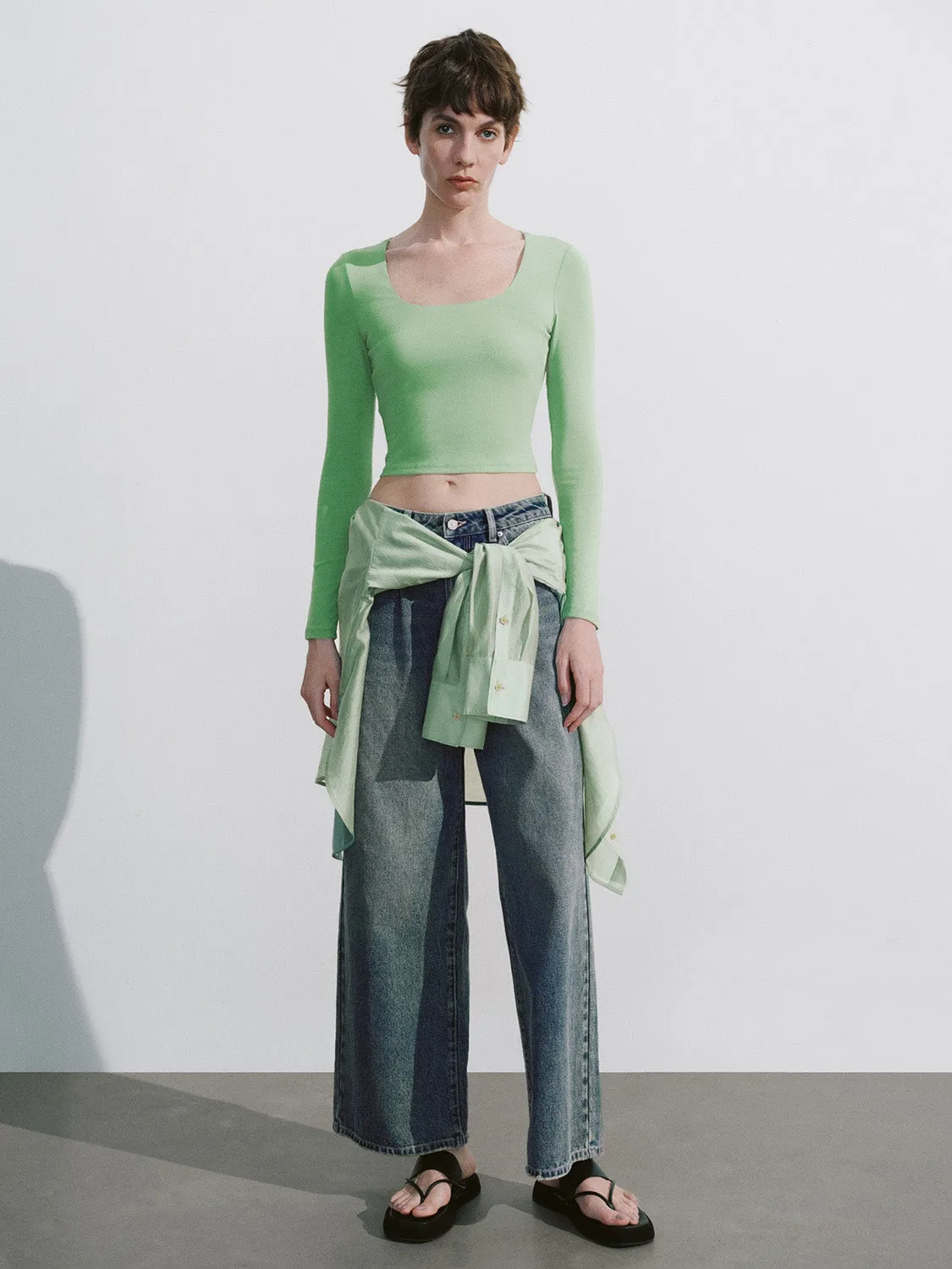 Wide-Leg Jeans sold by Urban Revivo product image thumbnail 5