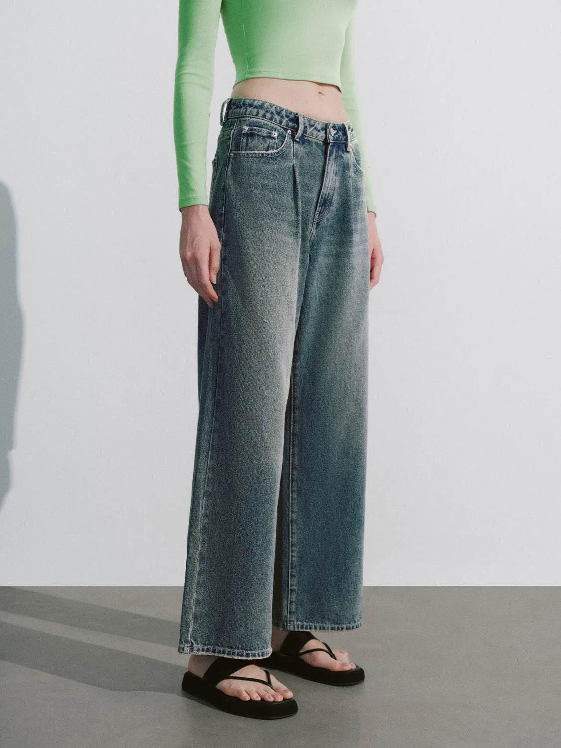 Wide-Leg Jeans sold by Urban Revivo product image thumbnail 3