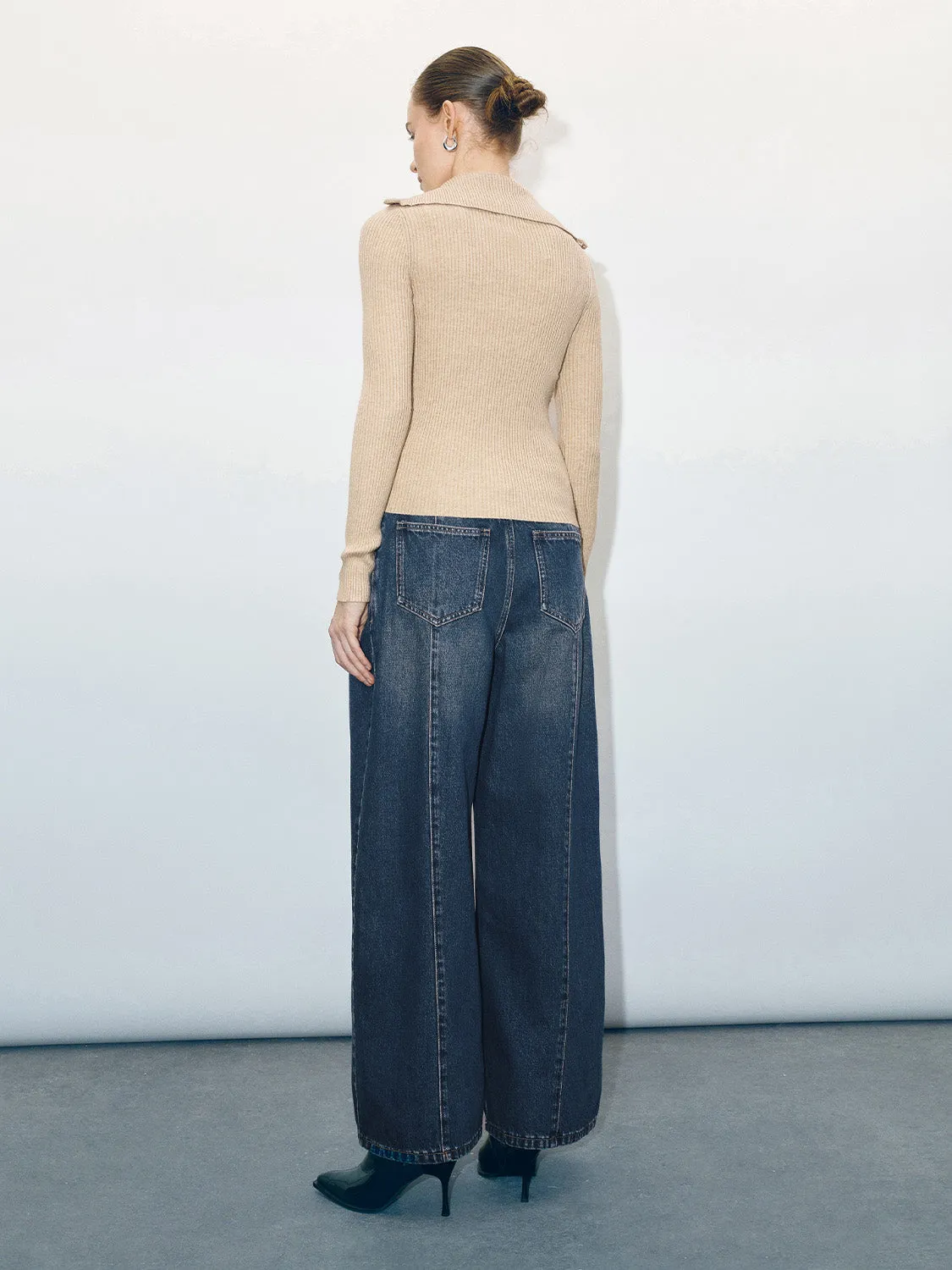 Wide-Leg Jeans sold by Urban Revivo product image thumbnail 4