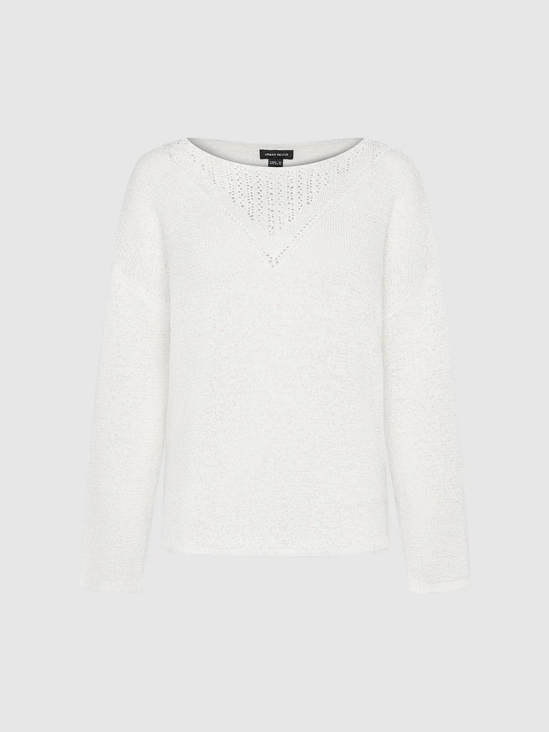 Crew Neck Loose Knitted T-Shirt sold by Urban Revivo product image thumbnail 2