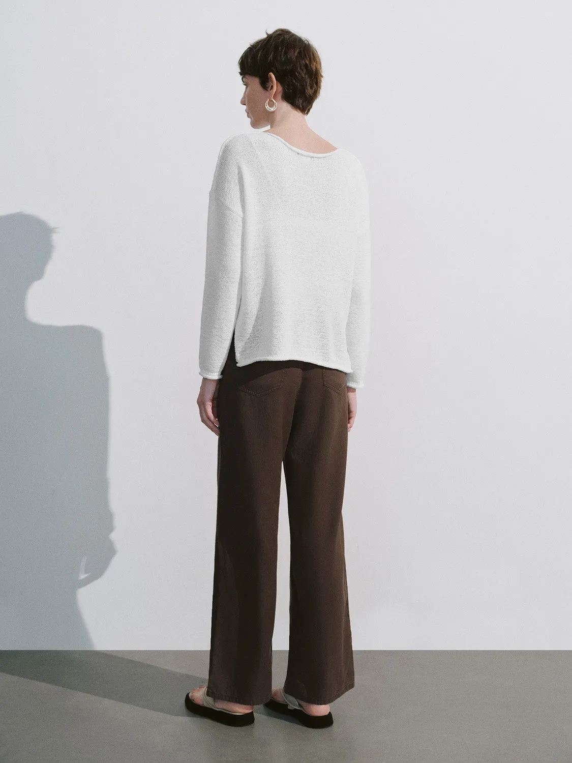 Crew Neck Loose Knitted T-Shirt sold by Urban Revivo product image thumbnail 4