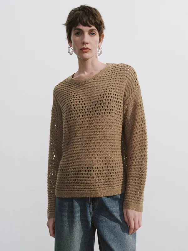 Crew Neck Loose Knitted T-Shirt sold by Urban Revivo