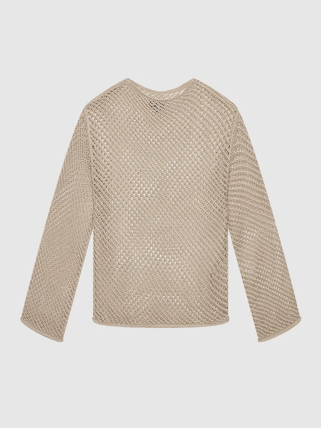 Crew Neck Straight Knitted T-Shirt sold by Urban Revivo product image thumbnail 2