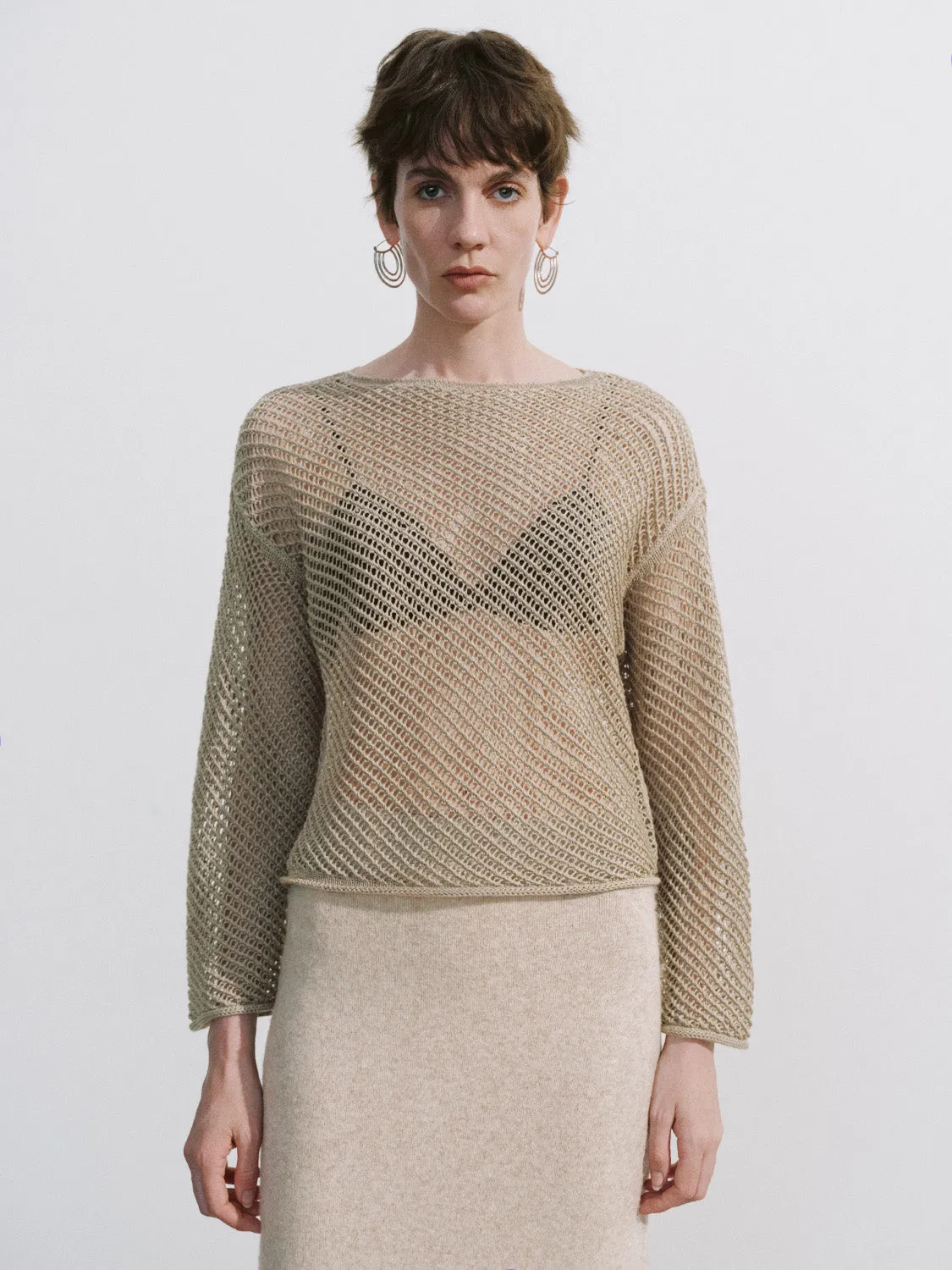 Crew Neck Straight Knitted T-Shirt sold by Urban Revivo