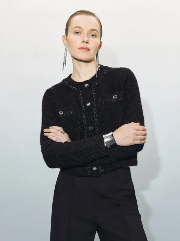 Crew Neck Loose Knitted Cardigan sold by Urban Revivo