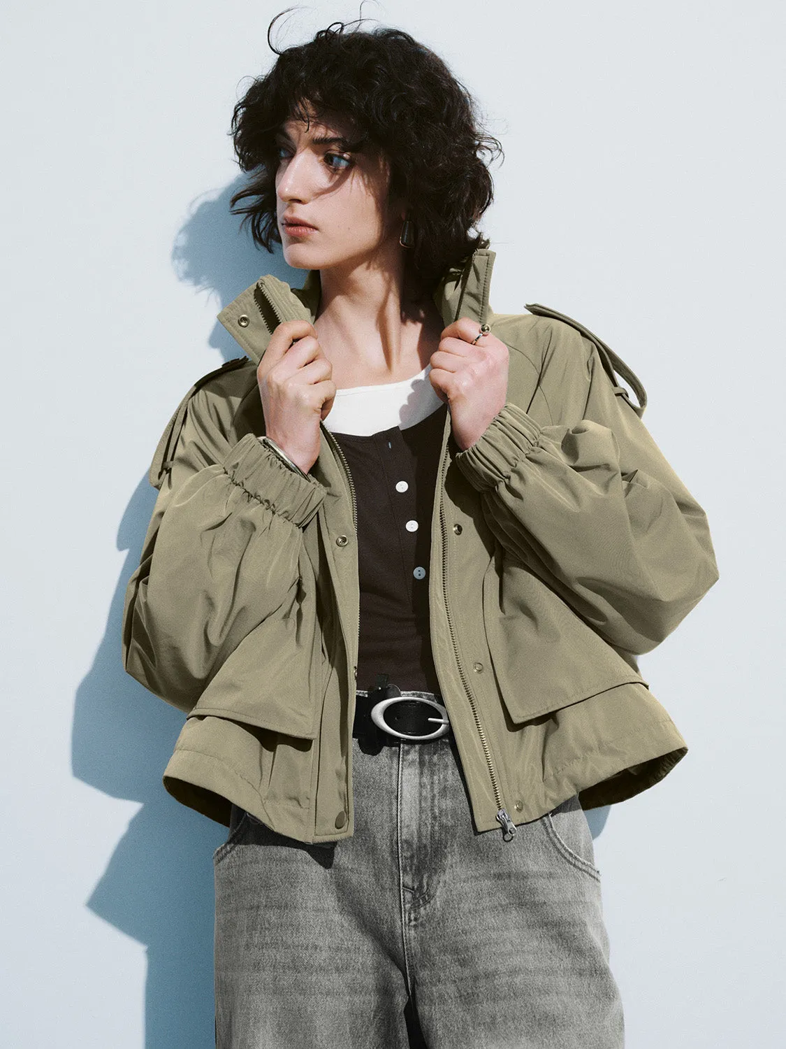 Loose Straigt Padded Coat sold by Urban Revivo