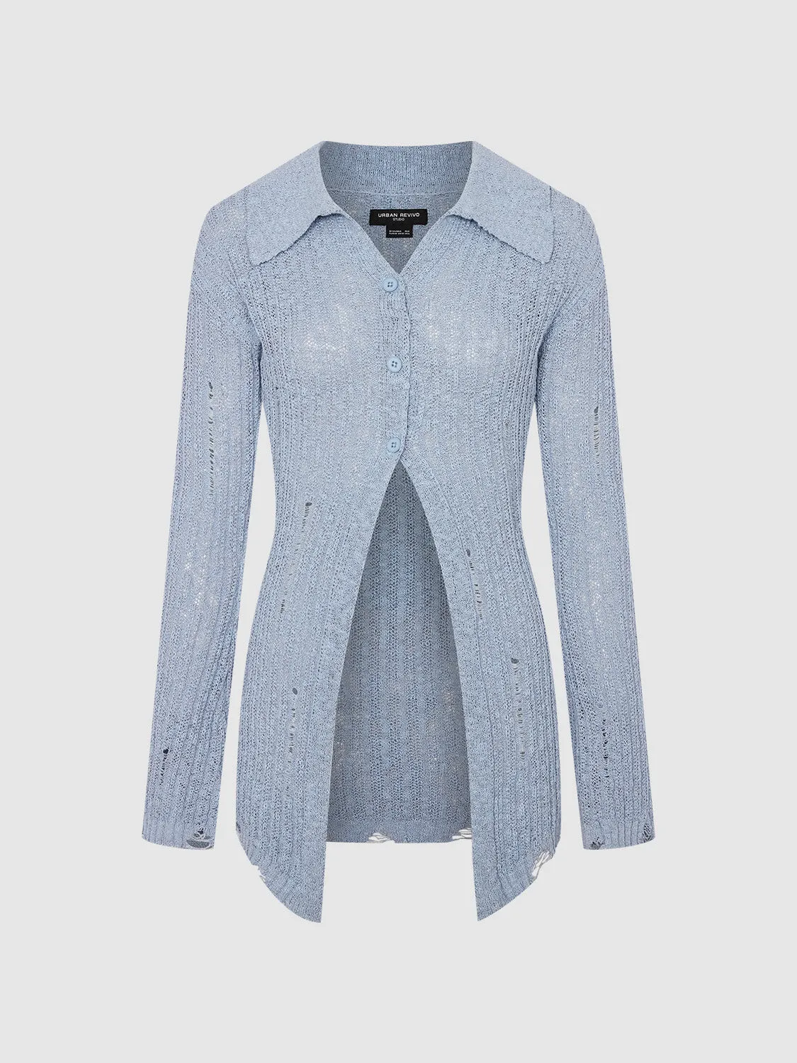 Skater Skinny Knitted Cardigan sold by Urban Revivo product image thumbnail 3