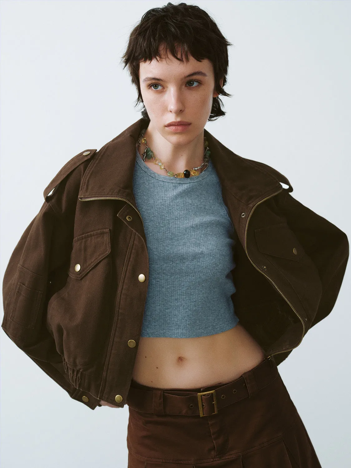 Button Up Oversized Jacket sold by Urban Revivo