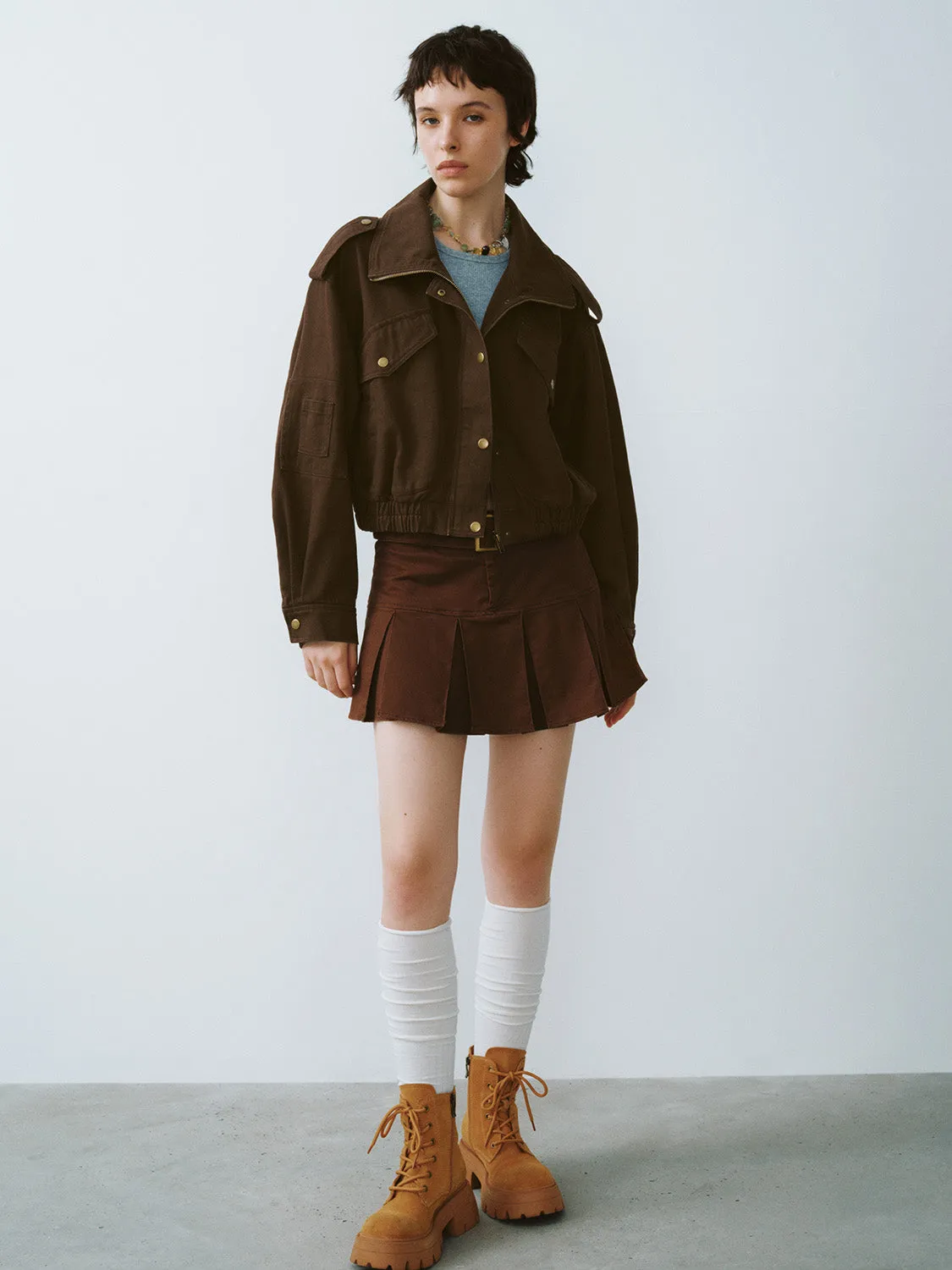 Button Up Oversized Jacket sold by Urban Revivo product image thumbnail 5