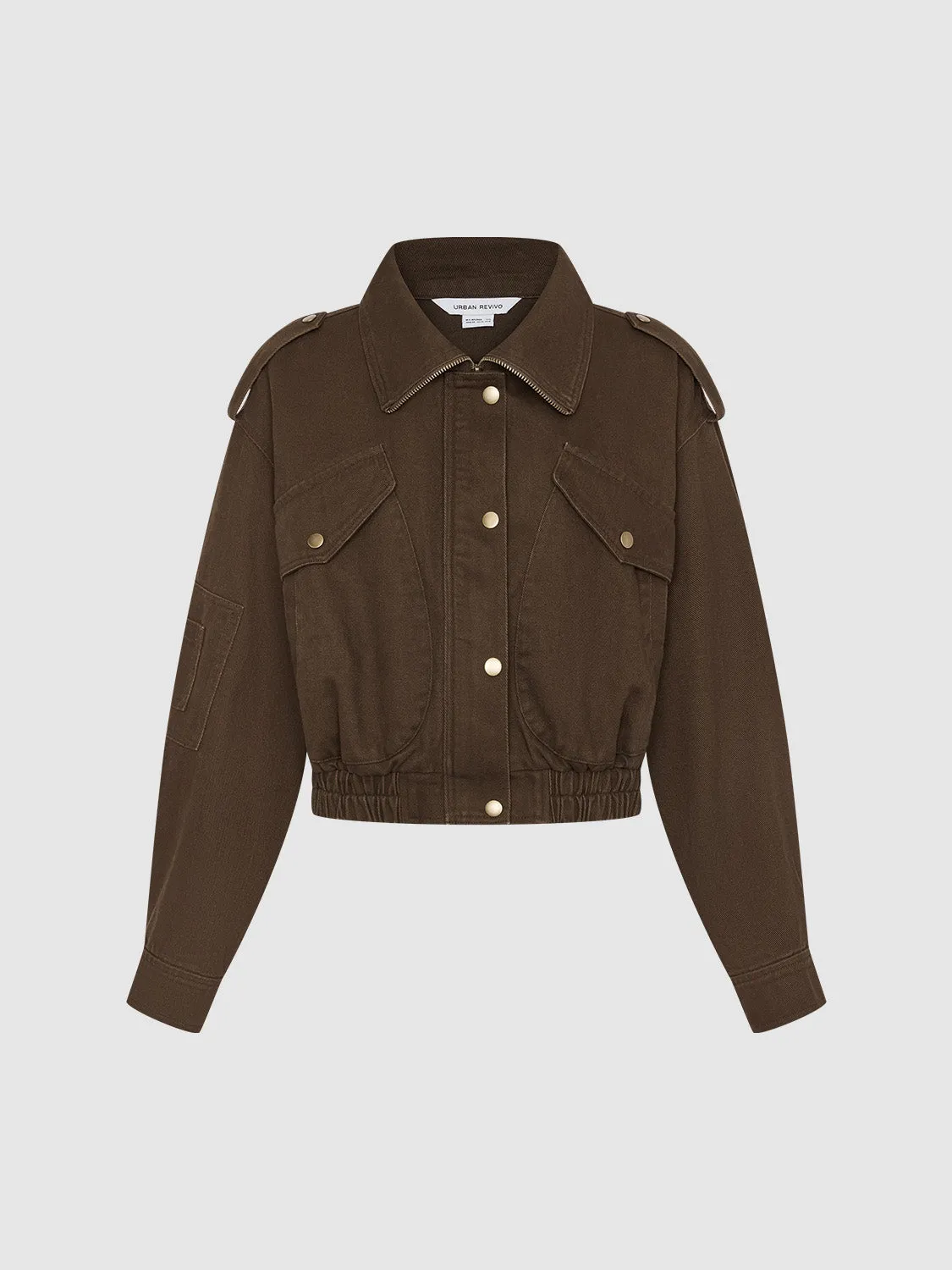 Button Up Oversized Jacket sold by Urban Revivo product image thumbnail 2
