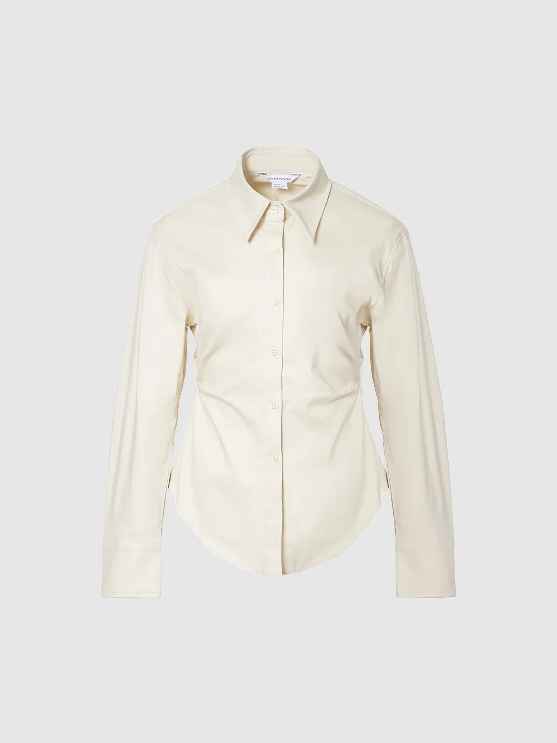 Button Up Straight Shirt sold by Urban Revivo product image thumbnail 3