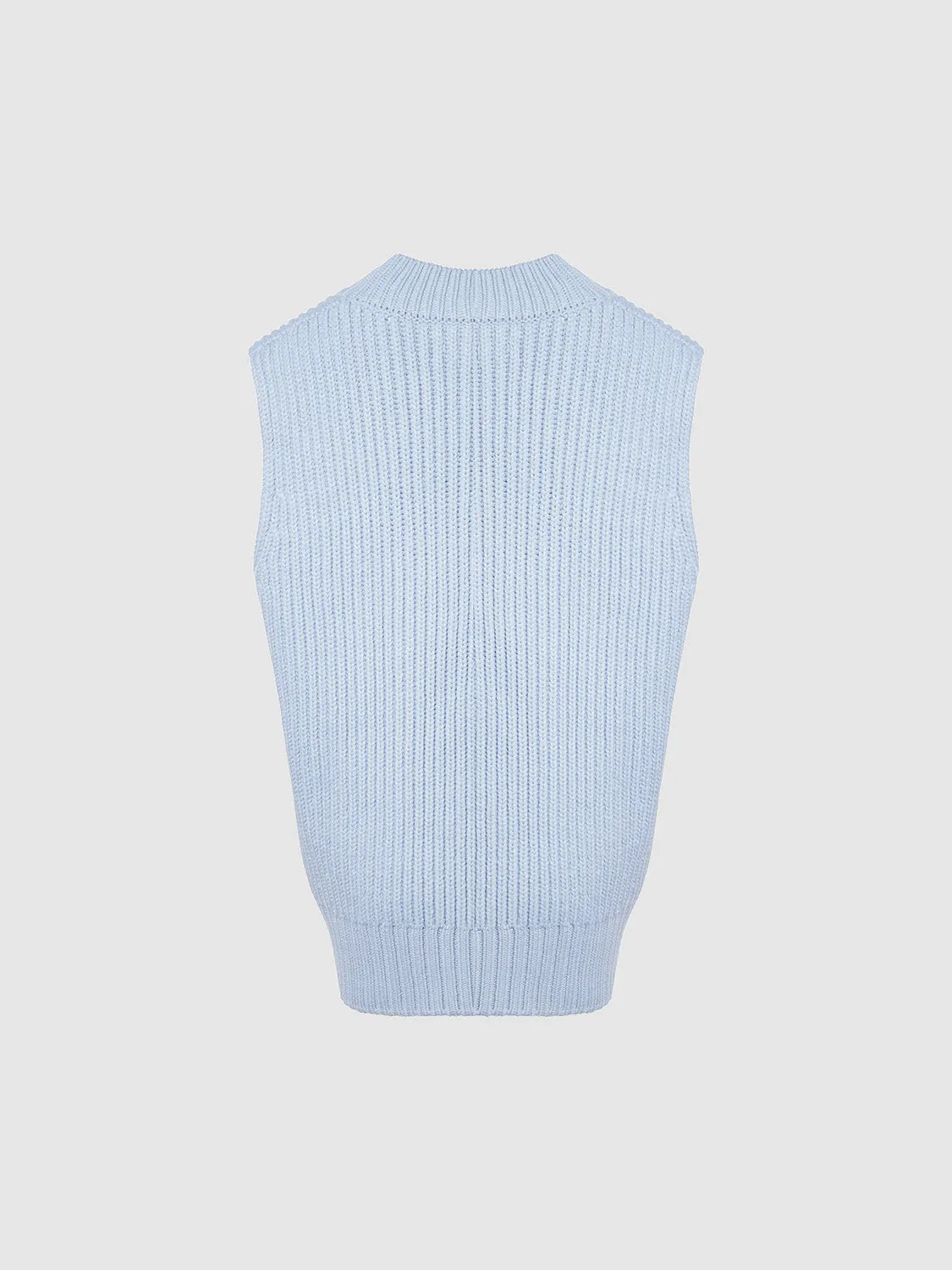 Loose V-Neck Knitted Vest sold by Urban Revivo product image thumbnail 4