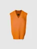 Loose V-Neck Knitted Vest sold by Urban Revivo