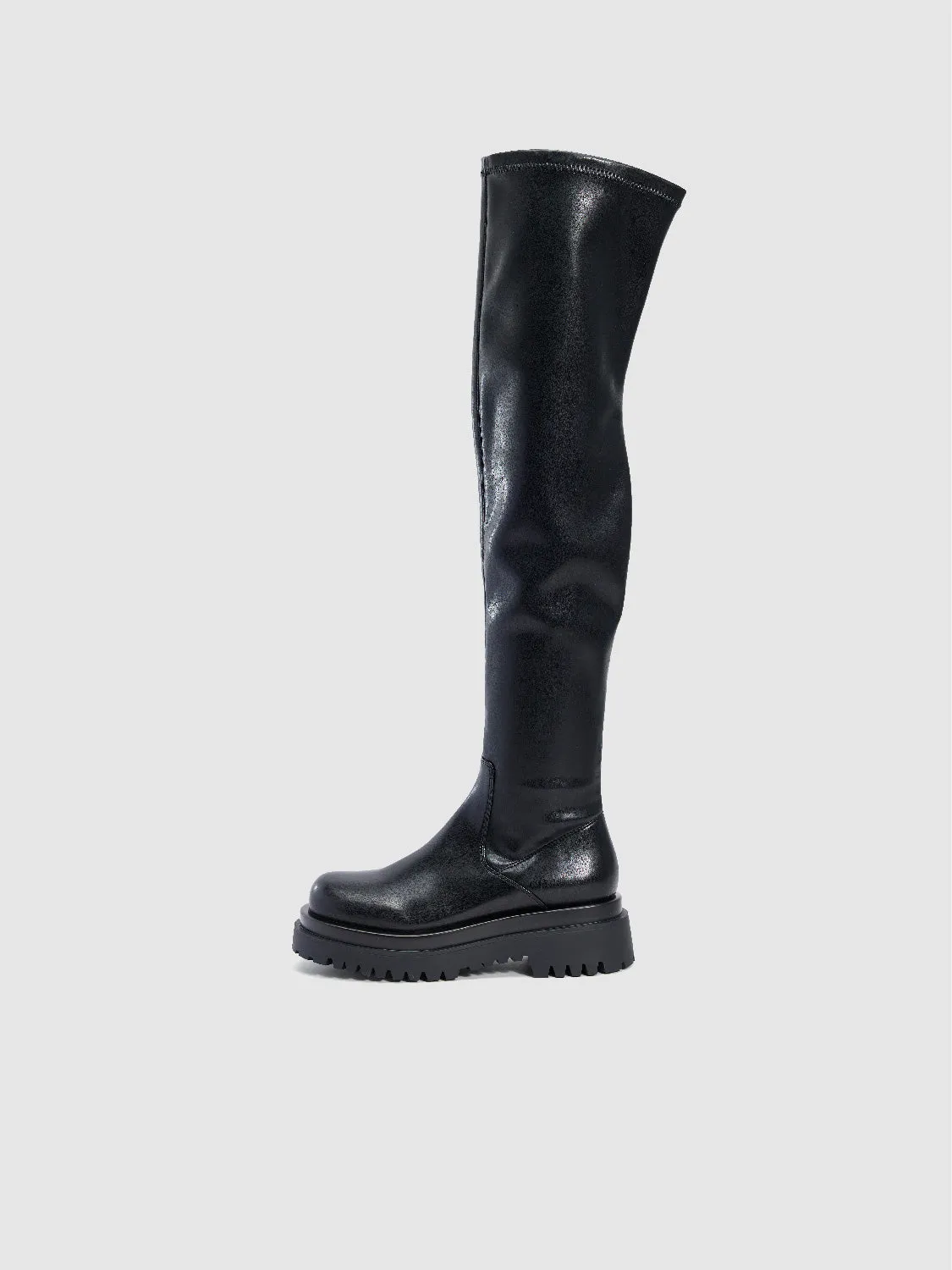 Round Toe Over The Knee Boots sold by Urban Revivo product image thumbnail 2