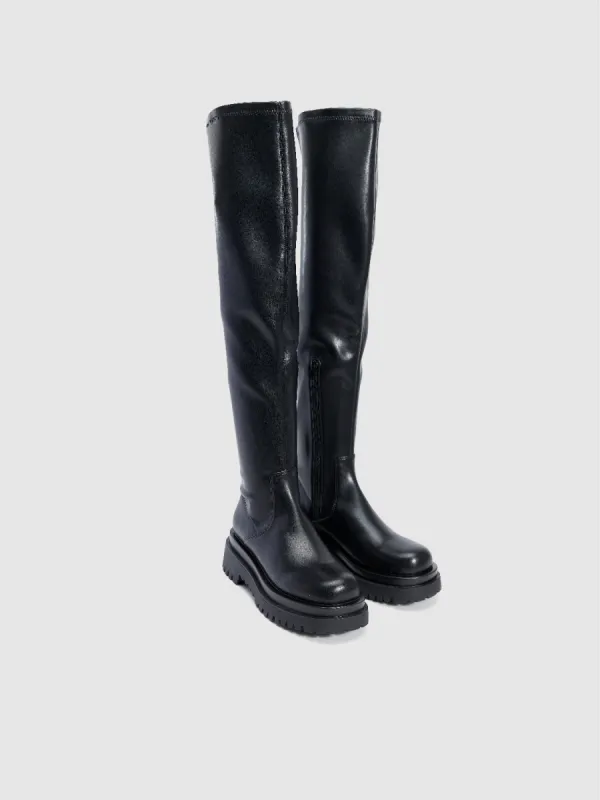 Round Toe Over The Knee Boots sold by Urban Revivo