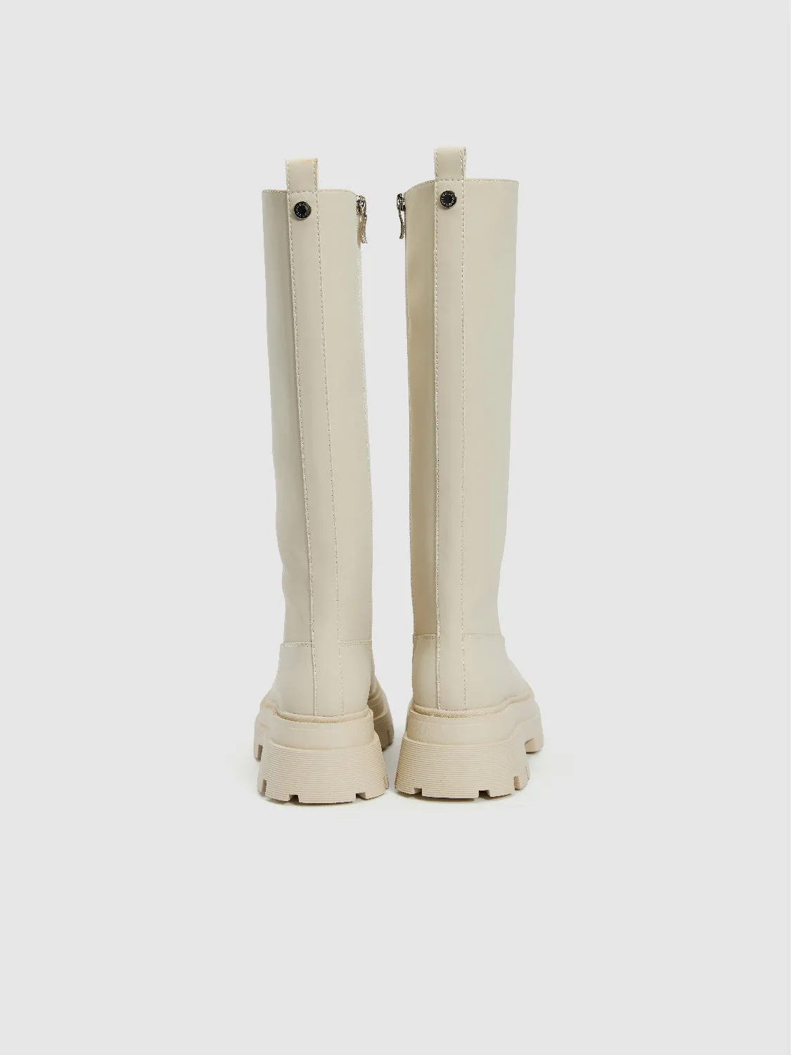 Round Toe Knee Boots sold by Urban Revivo product image thumbnail 3