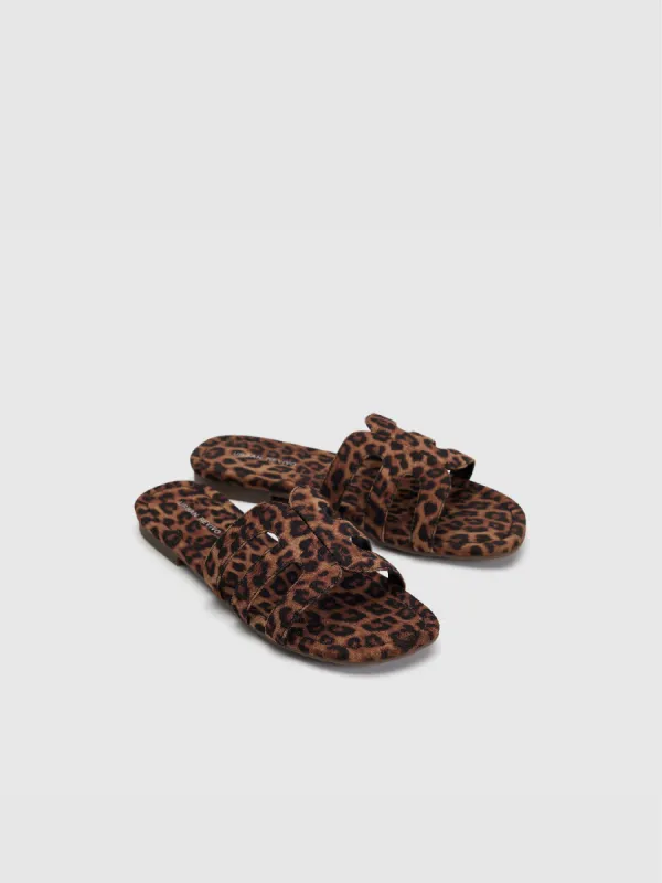 Leopard Printed Round Toe Slippers sold by Urban Revivo