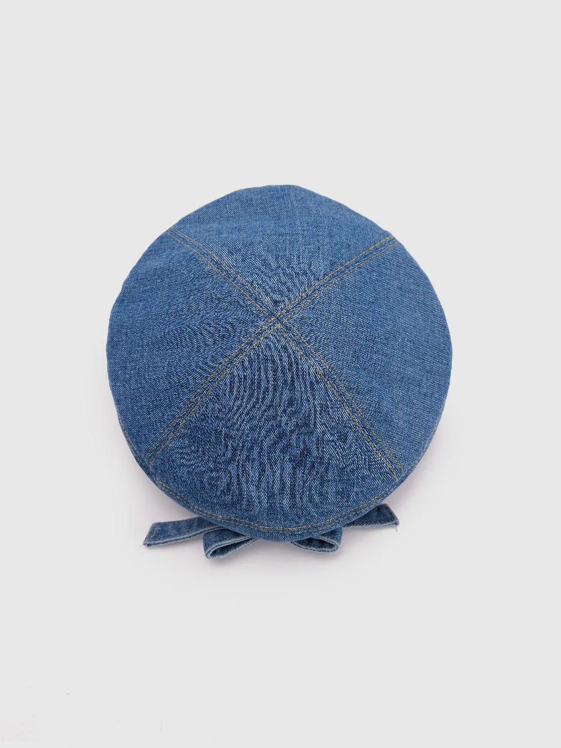 Bow Décor Denim Beret sold by Urban Revivo product image thumbnail 4