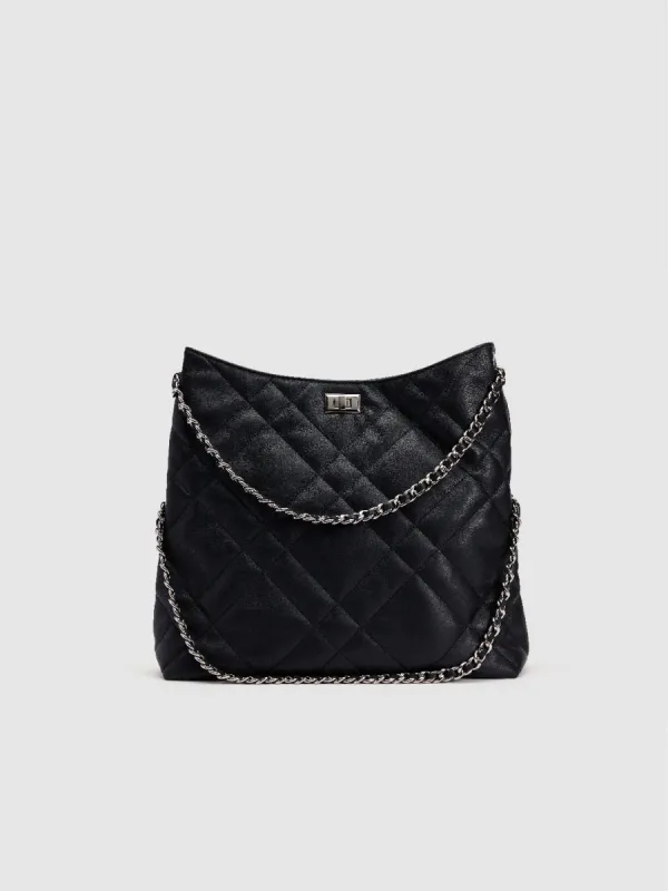 Chained Quilted Embossed Tote Bag sold by Urban Revivo