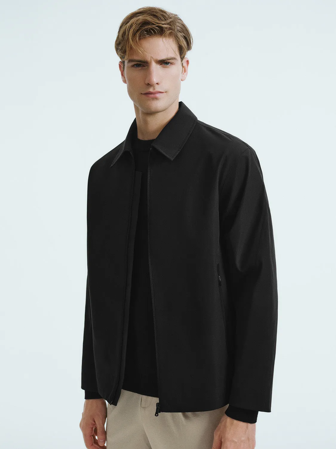 Zipper Front Loose Jacket sold by Urban Revivo