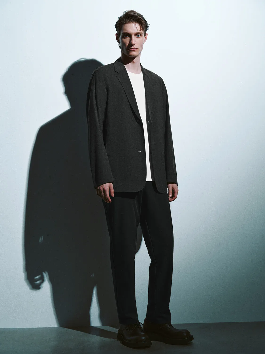 Notch Lapel Loose Blazer Jacket sold by Urban Revivo product image thumbnail 5